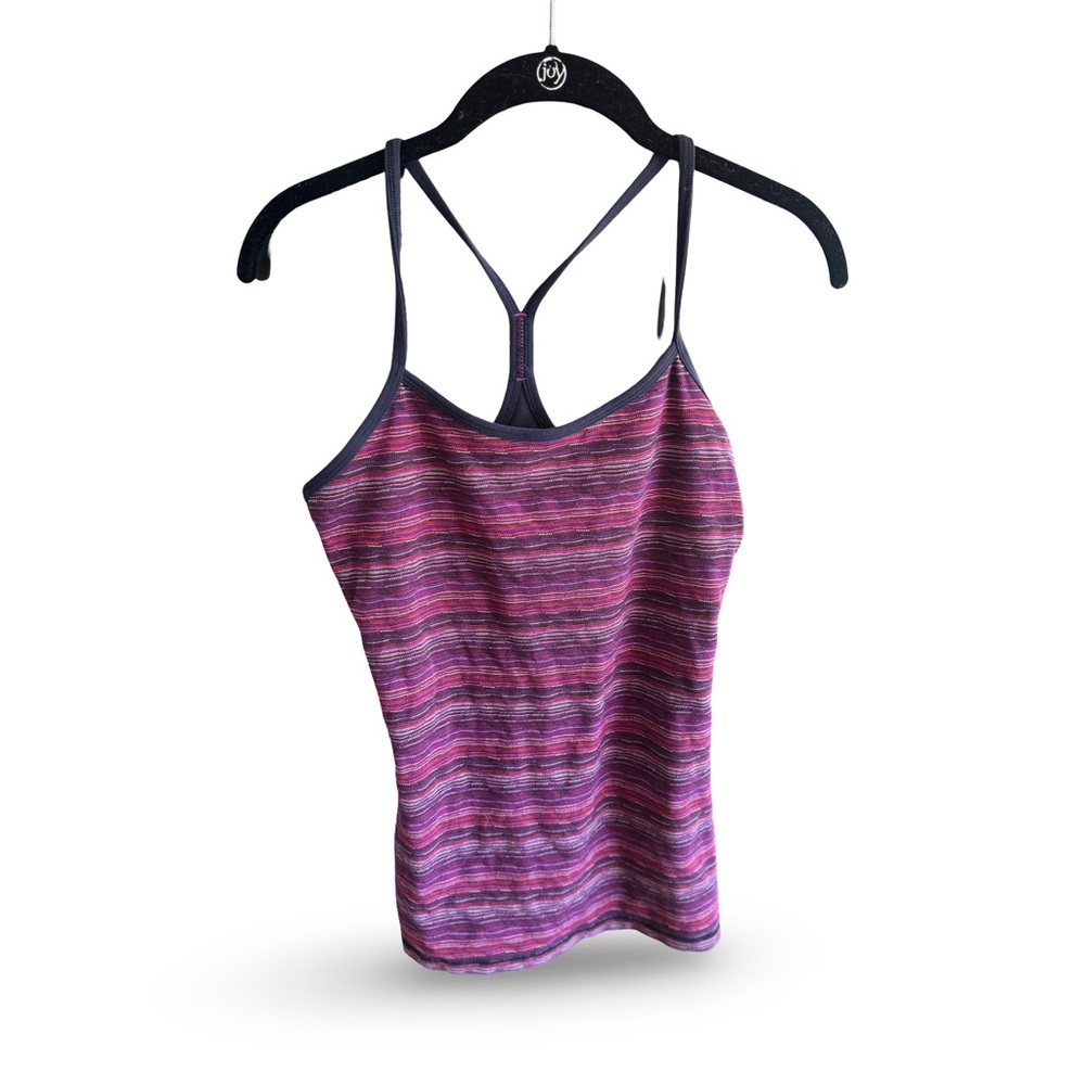 lululemon athletica Purple Striped Camisole